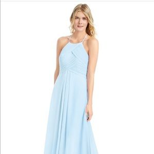 NWT: Sky blue azazie ginger dress: Size A0